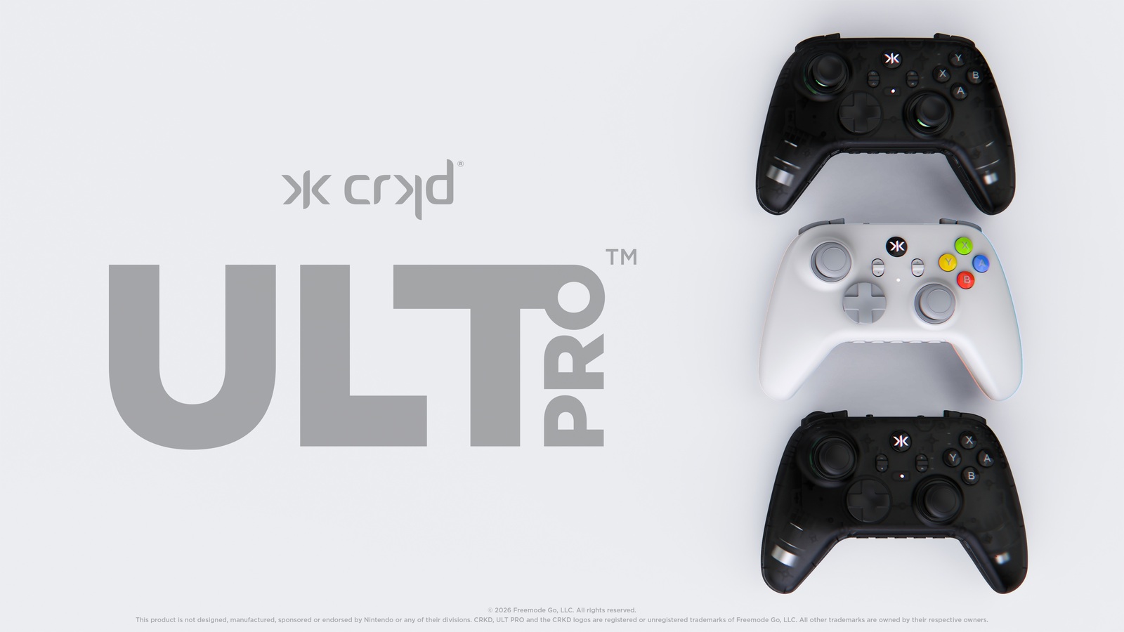 CRKD ULT PRO: Neuer Gaming-Controller setzt auf TMR-Sticks und 1000-Hz-Modus