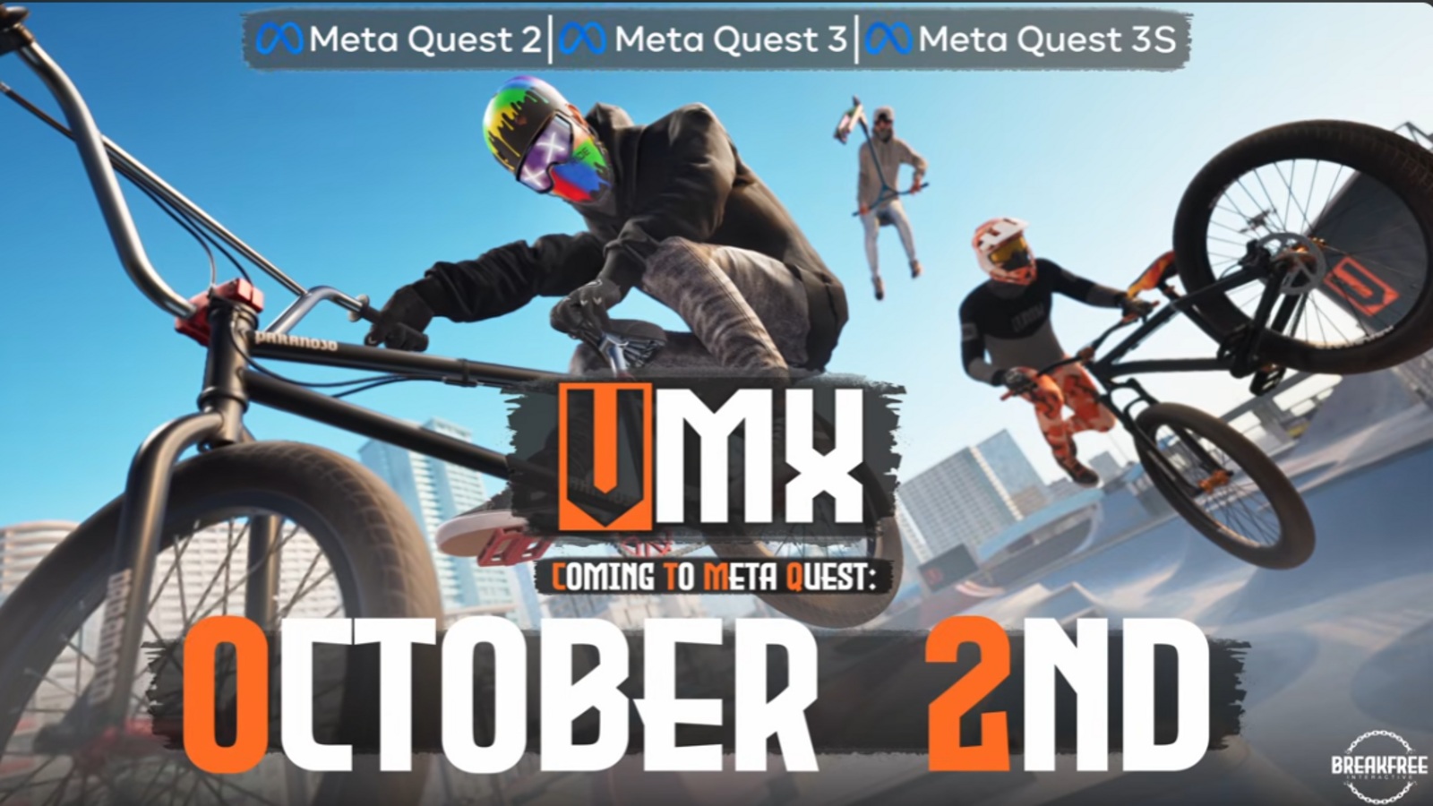 VMX startet im Oktober: BMX, MTB und Scooter-Action für Meta Quest und PCVR