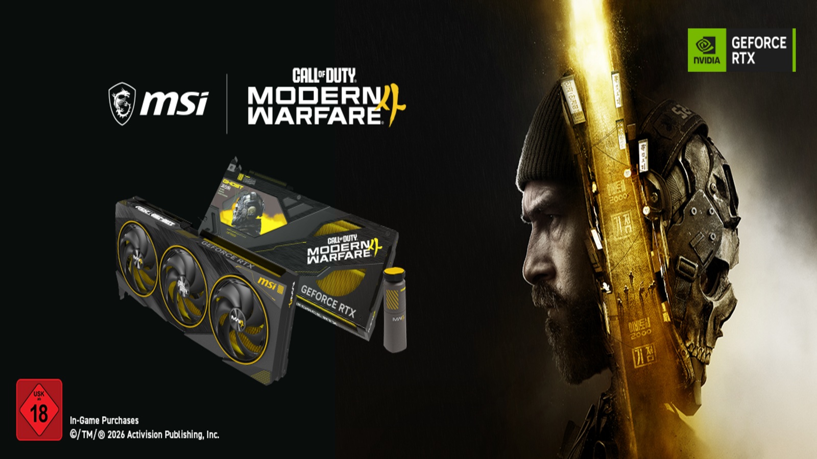 MSI GeForce RTX 5080 Modern Warfare 4 Edition: Limitierte Grafikkarte startet am 23. Oktober 2026